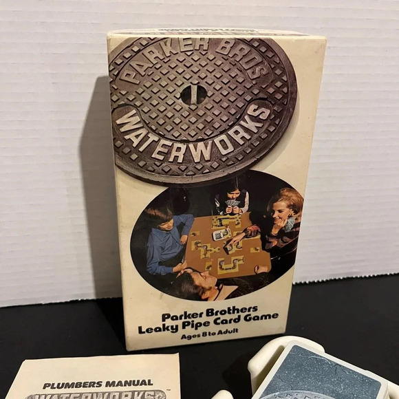 Vintage 1972 Water Works Parker Brothers Card Game- Complete Set - Picture 6 of 6